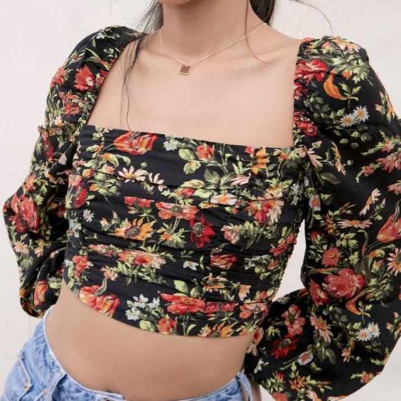 Urban Outfitters Tops - Urban Outfitters Bambi Ruched Top NWT